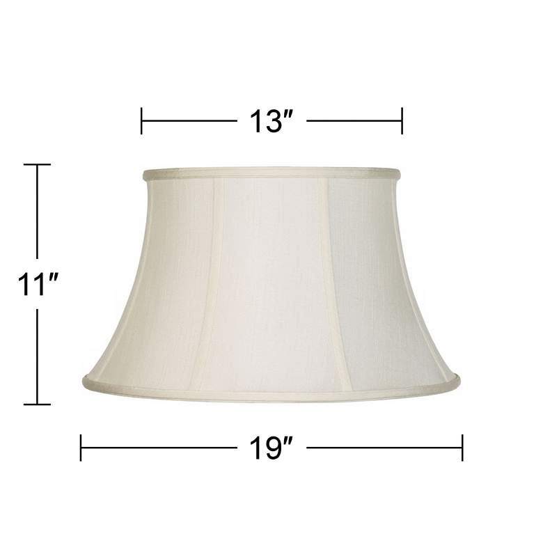 Image 6 Springcrest Creme Fabric Set of 2 Drum Lamp Shades 13x19x11 (Spider) more views