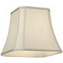 3_Springcrest Creme Fabric Set of 2 Square Lamp Shades 8x12x11 (Spider) more views