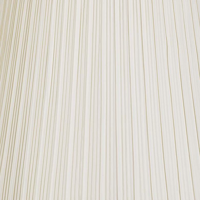 Image 2 Springcrest Creme Mushroom Pleated Lamp Shade 12x18x18 (Spider) more views