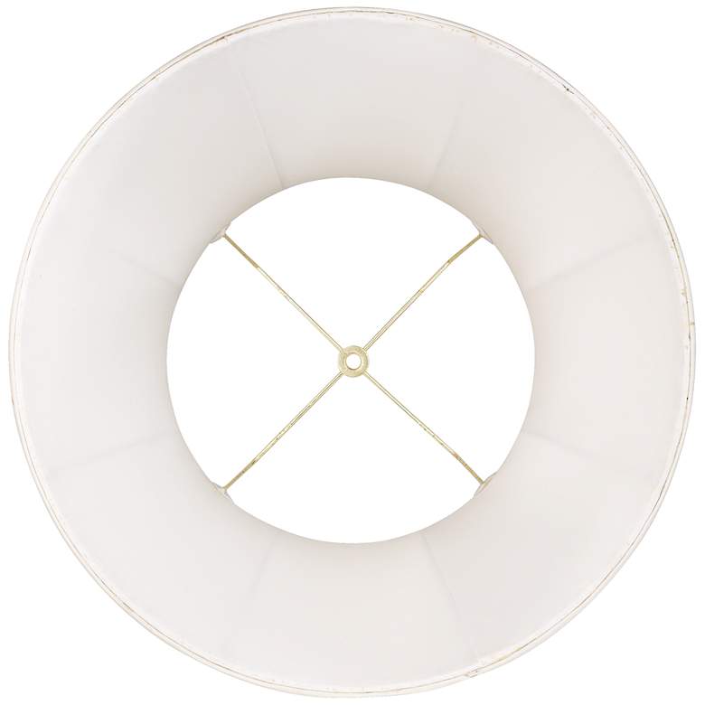 Image 3 Springcrest Creme Mushroom Pleated Lamp Shade 12x18x18 (Spider) more views