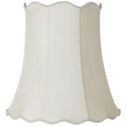 Springcrest Creme Scallop Bell Lamp Shade 12x18x18 (Spider)