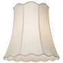 Thumbnail4 of Springcrest Creme Scallop Bell Lamp Shade 12x18x18 (Spider) more views