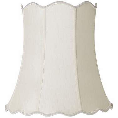 Springcrest Creme Scallop Bell Lamp Shade 14x20x20 (Spider)