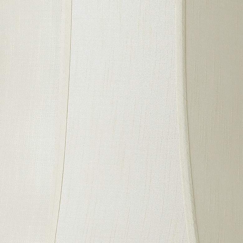 Image 2 Springcrest Creme Scallop Bell Lamp Shade 14x20x20 (Spider) more views