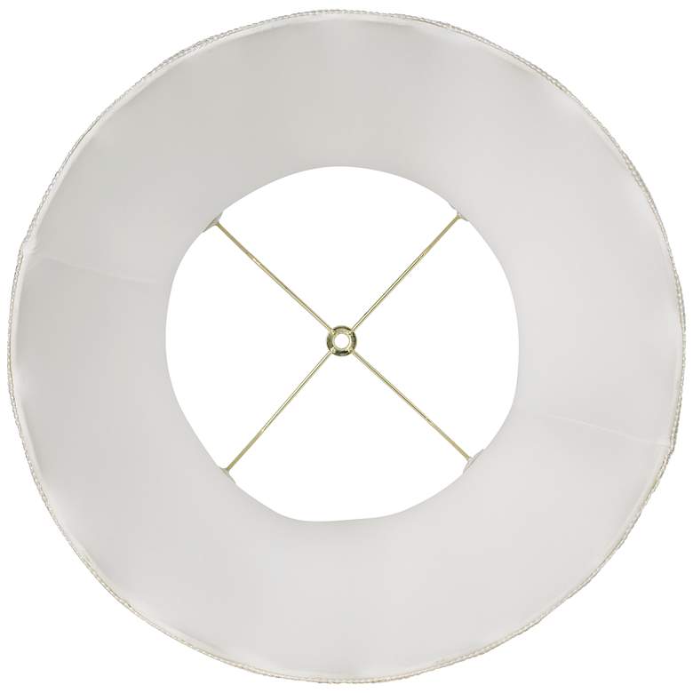 Image 4 Springcrest Creme Scallop Set of 2 Bell Lamp Shades 12x18x18 (Spider) more views