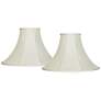1_Springcrest Creme Set of 2 Bell Lamp Shades 7x20x13.75 (Spider)