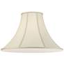 3_Springcrest Creme Set of 2 Bell Lamp Shades 7x20x13.75 (Spider) more views
