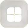 4_Springcrest Creme Square Cut Corner Lamp Shade 8x12x11 (Spider) more views