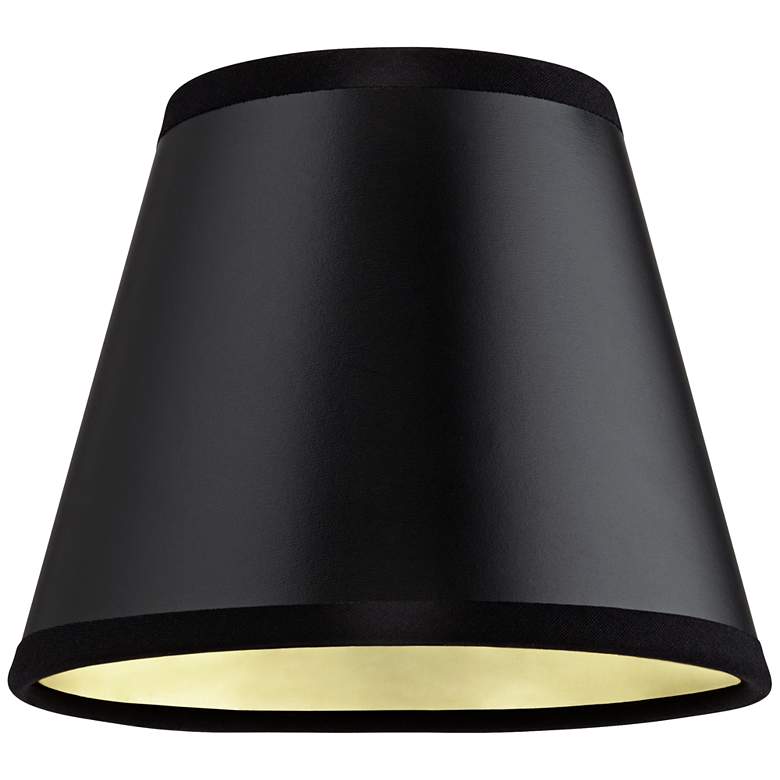 Image 4 Springcrest Danni Black with Gold Liner Mini Paper Shade 3x5x4 (Clip-On) more views