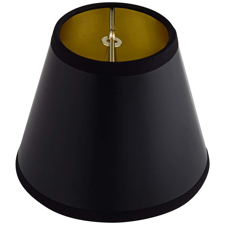 Image 5 Springcrest Danni Black with Gold Liner Mini Paper Shade 3x5x4 (Clip-On) more views