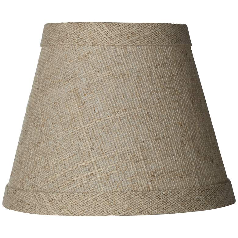 Image 1 Springcrest Danni Fine Burlap Empire Clip Shade 3x5x4 (Clip-On)