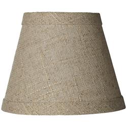 Springcrest Danni Fine Burlap Empire Clip Shade 3x5x4 (Clip-On)