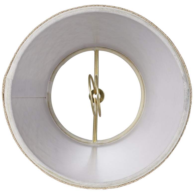 Image 3 Springcrest Danni Fine Burlap Empire Clip Shade 3x5x4 (Clip-On) more views