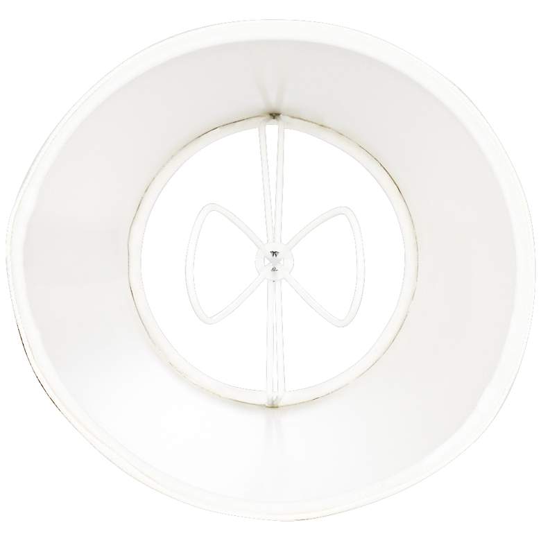 Image 3 Springcrest Danni Off-White Fabric Chandelier Clip Shade 3x5x4 (Clip-On) more views