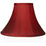 3_Springcrest Deep Red Fabric Set of 2 Bell Lamp Shades 5x12x8.5 (Spider) more views