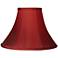 Springcrest Deep Red Faux Silk Bell Lamp Shade 5x12x8.5 (Spider)