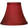 3_Springcrest Deep Red Small Bell Clip Lamp Shades 3x6x5 (Clip-On) Set of 4 more views