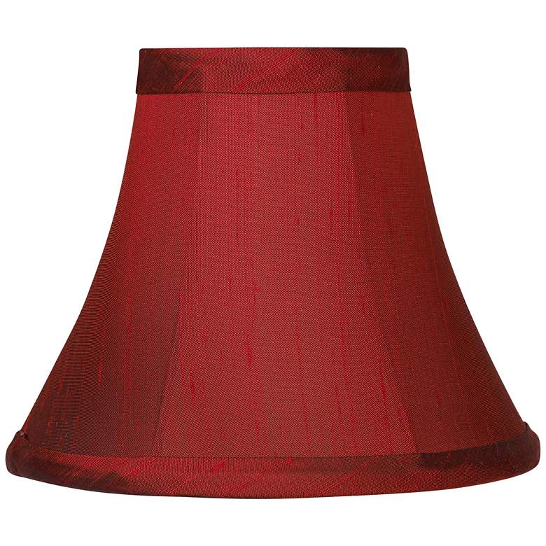 Image 3 Springcrest Deep Red Small Bell Clip Lamp Shades 3x6x5 (Clip-On) Set of 6 more views
