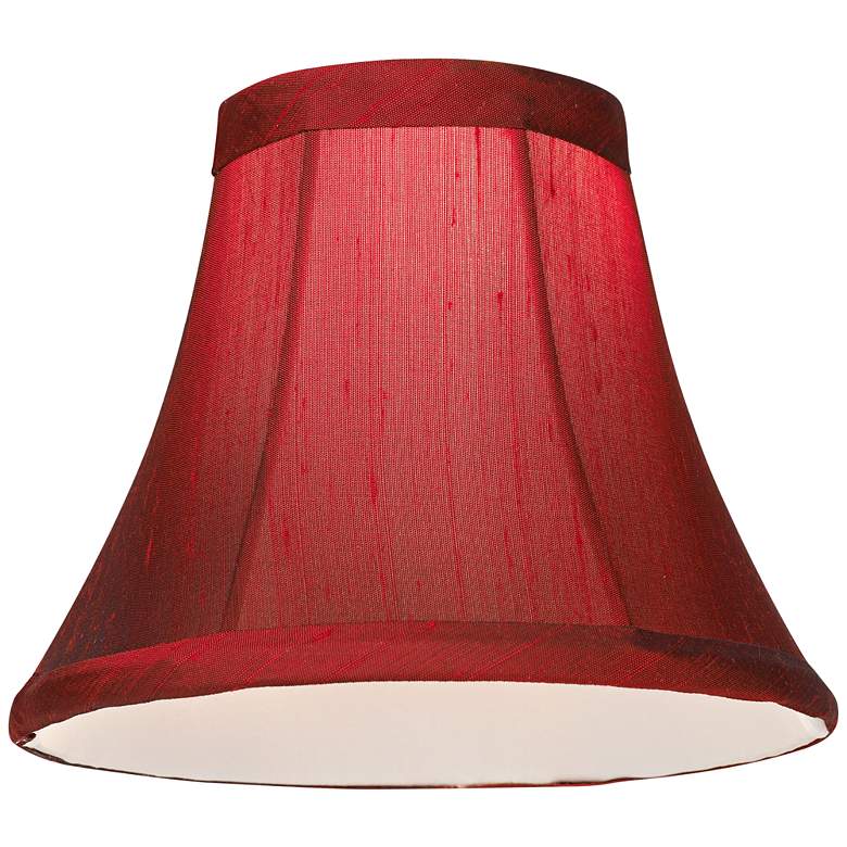 Image 4 Springcrest Deep Red Small Bell Clip Lamp Shades 3x6x5 (Clip-On) Set of 8 more views
