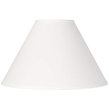 Springcrest Denni White Linen Chimney Lamp Shade 6x17x11.5 (Spider)