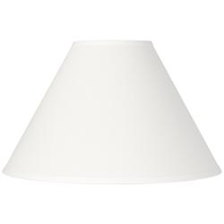 Springcrest Denni White Linen Chimney Lamp Shade 6x17x11.5 (Spider)