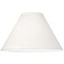Thumbnail3 of Springcrest Denni White Linen Chimney Lamp Shade 6x17x11.5 (Spider) more views