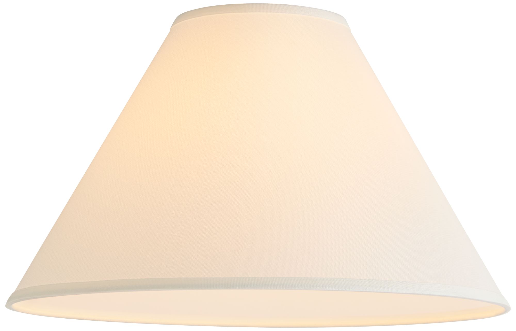 Springcrest Denni White Linen Chimney Lamp Shade 6x17x11.5 (Spider)