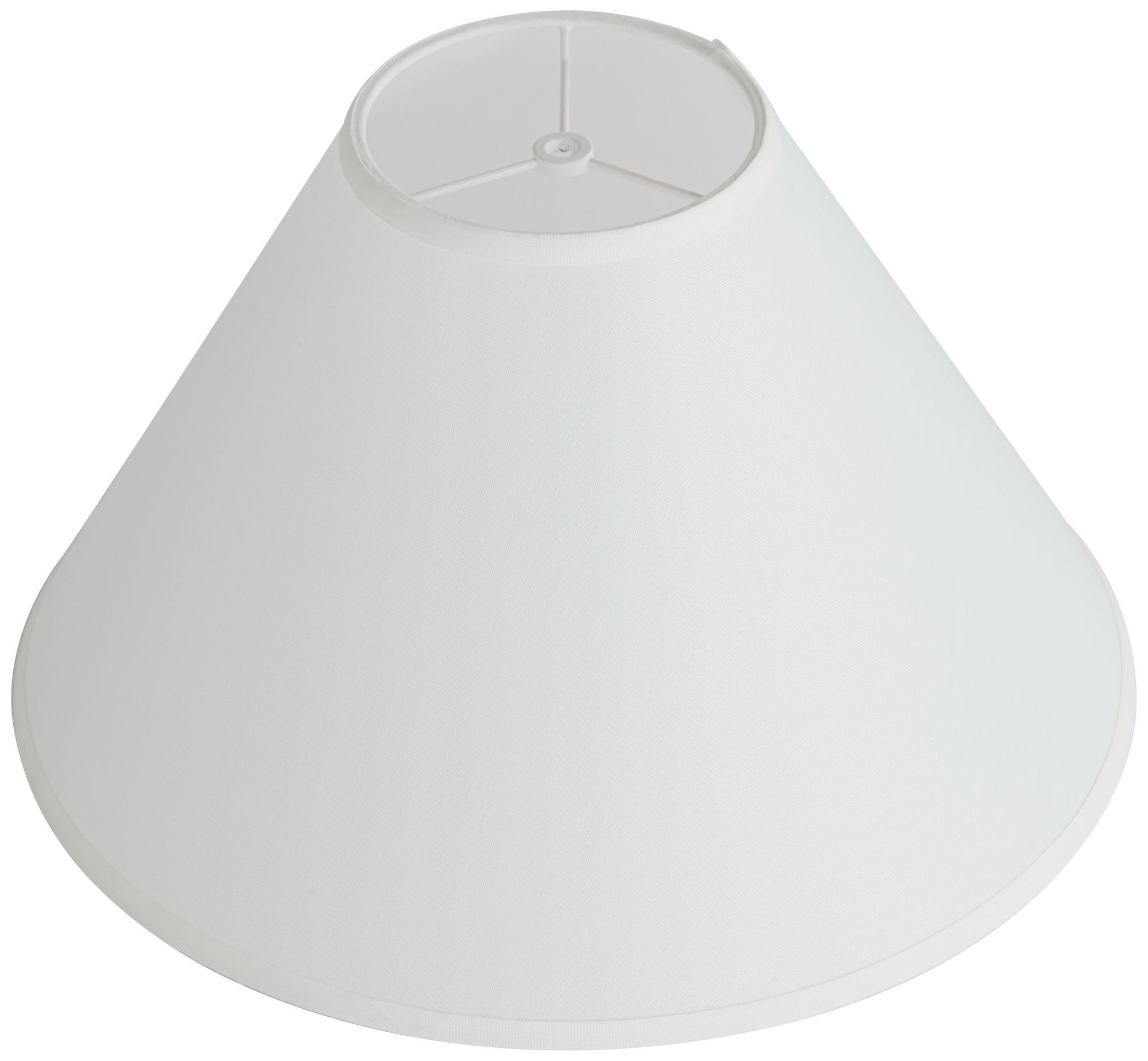 Springcrest Denni White Linen Chimney Lamp Shade 6x17x11.5 (Spider)