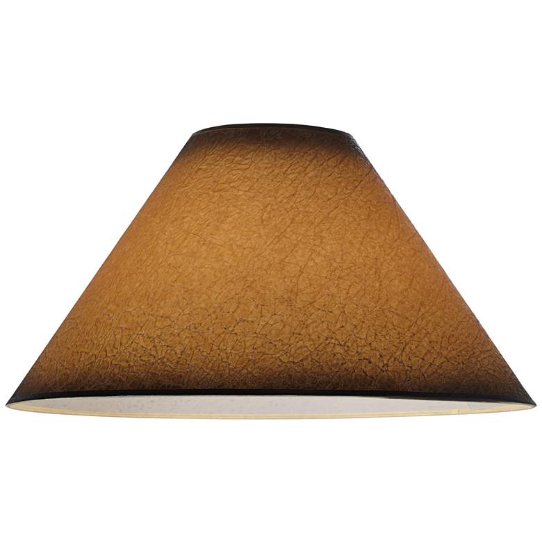 Image 3 Springcrest Distressed Faux Paper Lamp Shades 6x19x12 (Spider) Set of 2 more views
