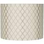 Thumbnail1 of Springcrest Doral Off-White Embroidered Drum Shade 14x14x11 (Spider)