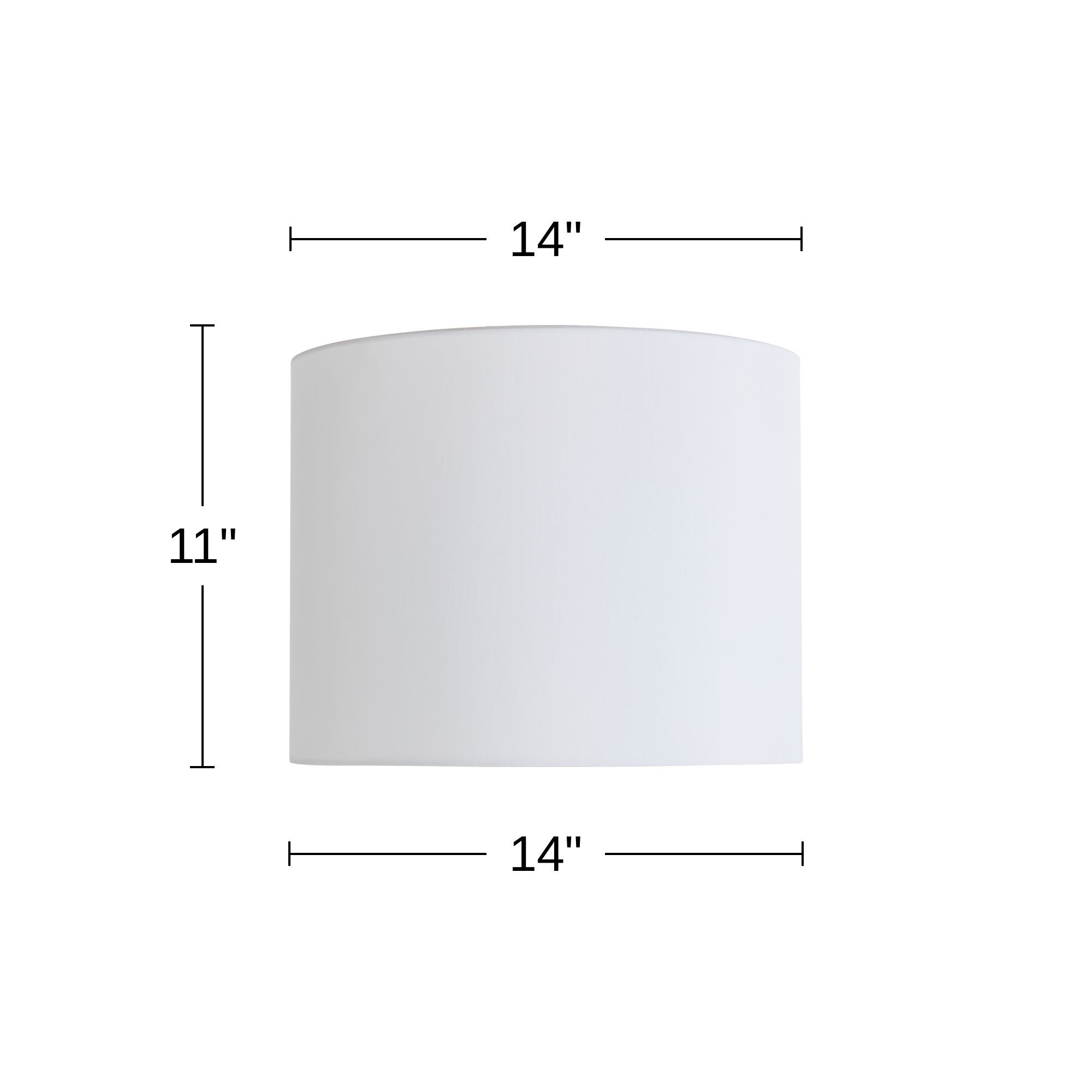 Springcrest Doral White Hardback Drum Lamp Shade 14x14x11 (Spider)