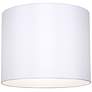 3_Springcrest Doral White Hardback Drum Lamp Shade 14x14x11 (Spider) more views