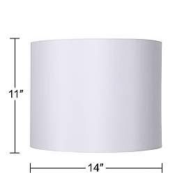 Image5 of Springcrest Doral White Hardback Drum Lamp Shade 14x14x11 (Spider) more views