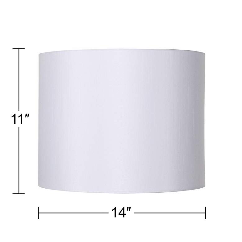 Image 5 Springcrest Doral White Hardback Drum Lamp Shade 14x14x11 (Spider) more views