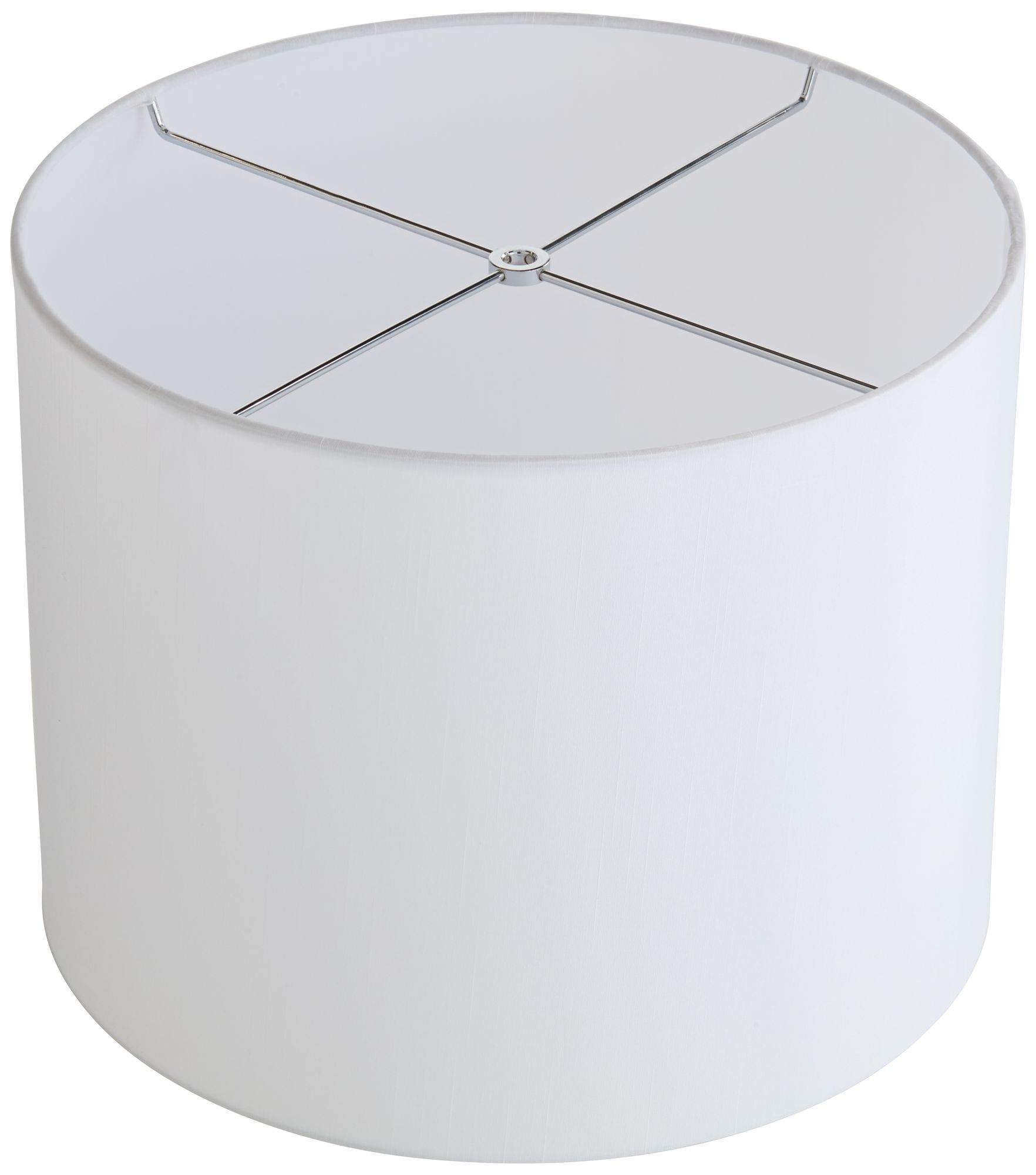 Springcrest Doral White Hardback Drum Lamp Shade 14x14x11 (Spider)