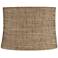 Springcrest Dortmund Charcoal Beige Linen Drum Shade 13x14x10 (Spider)