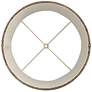 4_Springcrest Dortmund Charcoal Beige Linen Drum Shade 13x14x10 (Spider) more views