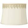 1_Springcrest Drum Shade with Embroidered Leaf Trim 14x16x12 (Spider)