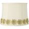 Springcrest Drum Shade with Gold Flower Trim 14x16x12 (Spider)