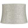 1_Springcrest Dyna Cream and Gray Swirl Softback Drum Shade 14x16x11 (Spider)