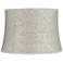 Springcrest Dyna Cream and Gray Swirl Softback Drum Shade 14x16x11 (Spider)