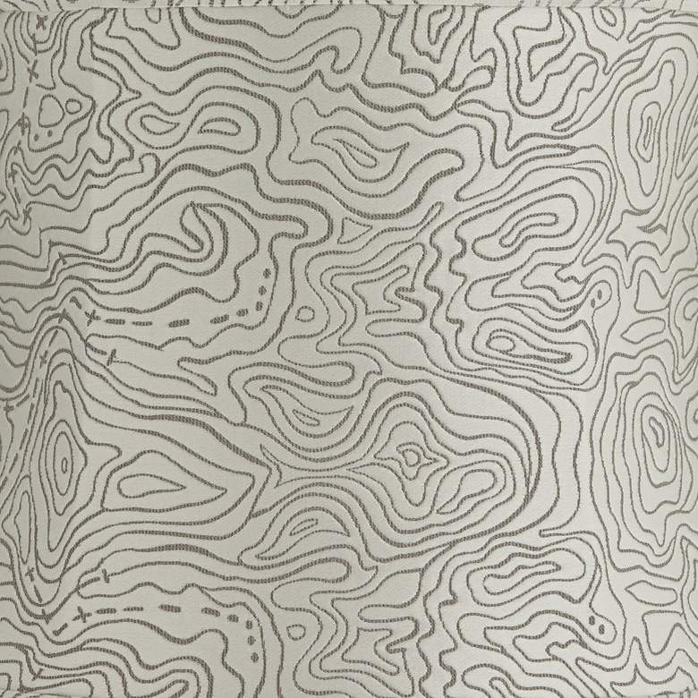Image 2 Springcrest Dyna Cream and Gray Swirl Softback Drum Shade 14x16x11 (Spider) more views