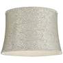 3_Springcrest Dyna Cream and Gray Swirl Softback Drum Shade 14x16x11 (Spider) more views