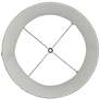 5_Springcrest Dyna Cream and Gray Swirl Softback Drum Shade 14x16x11 (Spider) more views