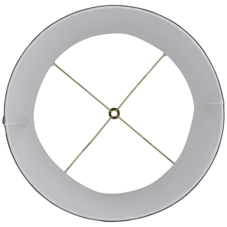 Image 5 Springcrest Dyna Dusky Violet Gray Softback Drum Shade 14x16x11 (Spider) more views