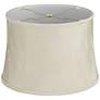 4_Springcrest Dyna Feathery Beige Softback Drum Lamp Shade 14x16x11 (Spider) more views