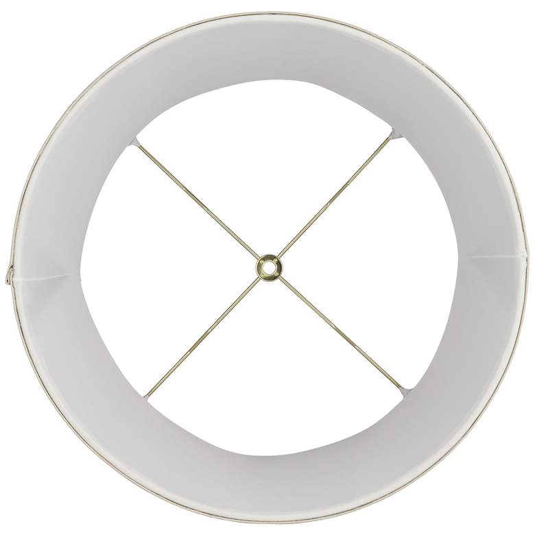 Image 5 Springcrest Dyna Feathery Beige Softback Drum Lamp Shade 14x16x11 (Spider) more views