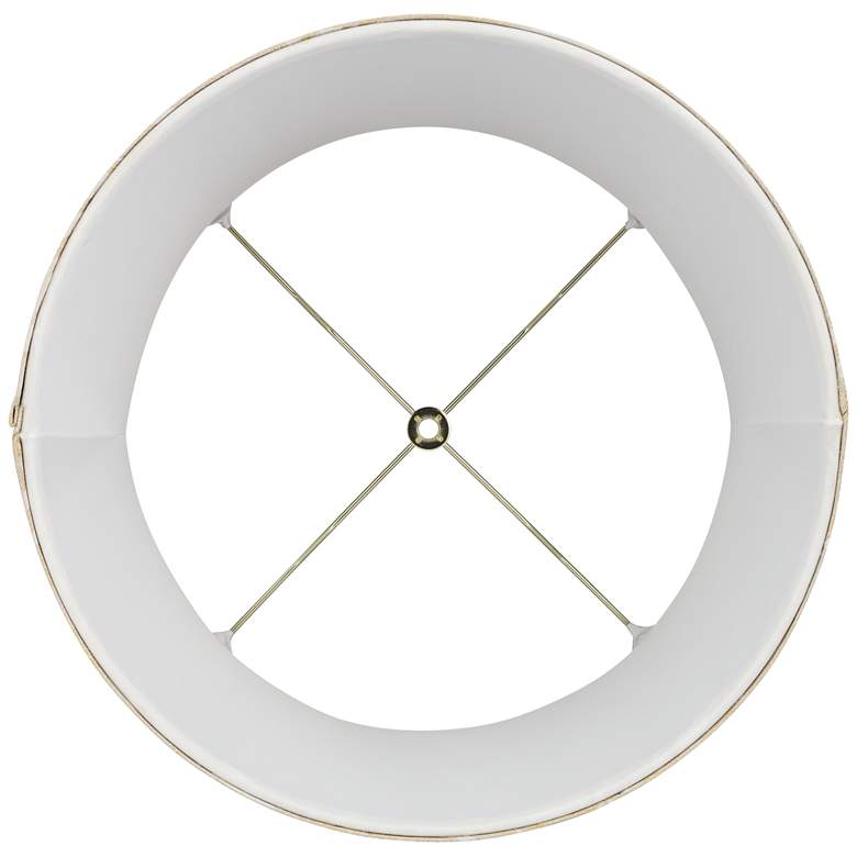 Image 5 Springcrest Dyna Gold Foliage Softback Drum Lamp Shade 14x16x11 (Spider) more views