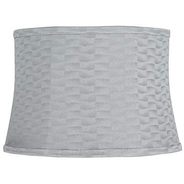 Springcrest Dyna Gray Softback Drum Lamp Shade 14x16x11 (Spider)