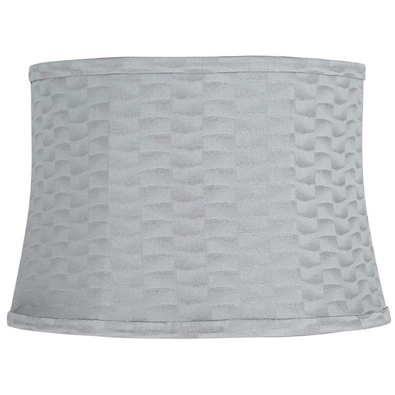 Image 1 Springcrest Dyna Gray Softback Drum Lamp Shade 14x16x11 (Spider)